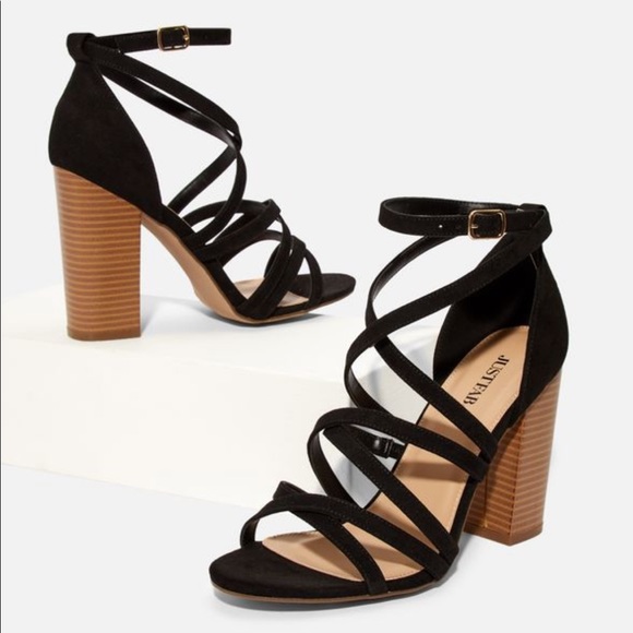 Just Fab Strappy Heels - Picture 2 of 4